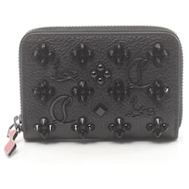 Christian Louboutin-Christian Louboutin Leather Coin Case-Black