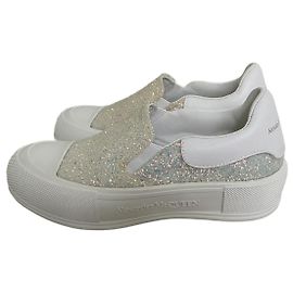 Alexander McQueen Deck Plimsoll Glitzer Sneaker Mehrfarben
