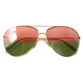 Céline-Celine Aviator Sunglasses Brown Gold-Brown