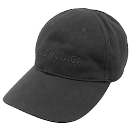 Balenciaga-Boné de beisebol em lona Balenciaga preto-Preto
