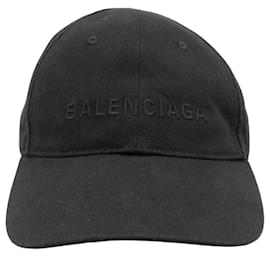Balenciaga-Boné de beisebol em lona Balenciaga preto-Preto