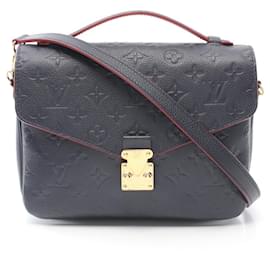 Louis Vuitton-Louis Vuitton Pochette Metis Monogram Empreinte Handbag-Blue