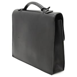 Hermès-Hermes Leather Sac a Depeche 27 Briefcase-Black