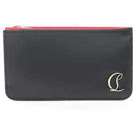 Christian Louboutin-Christian Louboutin LOUBI54 Zipped Card Holder-Black
