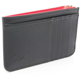 Christian Louboutin-Christian Louboutin LOUBI54 Zipped Card Holder-Black