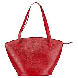 Louis Vuitton Epi-Leder Schultertasche Rot