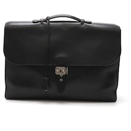 Hermès-Hermes Sac a Depeche 41 Briefcase Black-Black