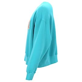 Palm Angels-Palm Angels Bear Crewneck-Blue
