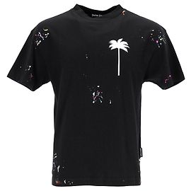 Palm Angels Tracksuit jacket with logo print Black