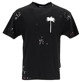 Palm Angels-Palm Angels Tracksuit jacket with logo print-Black