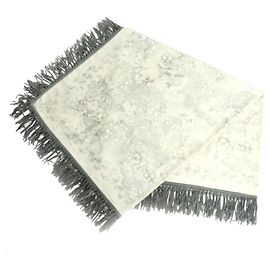 Loewe Loro Piana Cashmere Fringe Blanket, White/Gray White