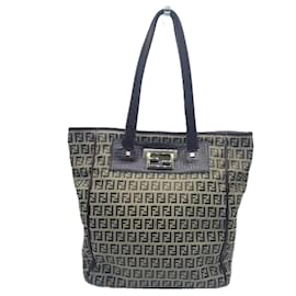 Fendi-Fendi Zucchino Tote Bag-Brown