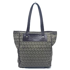 Fendi-Fendi Zucchino Tote Bag-Brown