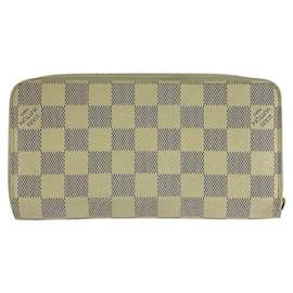 Louis Vuitton-Louis Vuitton Damier Azur Zippy Wallet N60019-Beige