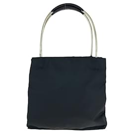 Prada-Prada Nylon Tessuto Triangle Logo Tote Bag-Black