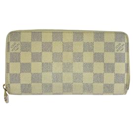 Louis Vuitton-Louis Vuitton Damier Azur Zippy Wallet N60019-White