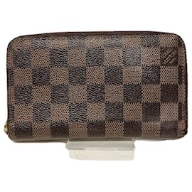 Louis Vuitton-Louis Vuitton Damier Zippy Compact Wallet N60028-Brown