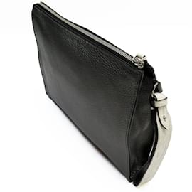 Fendi-Fendi Monster Flat Clutch Bag-Brown