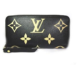 Louis Vuitton Monogram Zippy Wallet M80481 Black