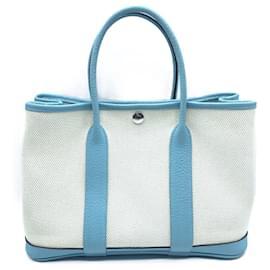 Hermès-Hermes Garden Party 30 TPM Handbag-White