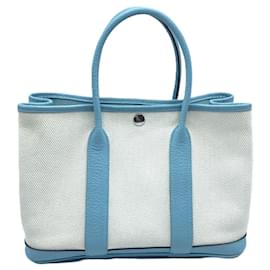 Hermès-Hermes Garden Party 30 TPM Handbag-White