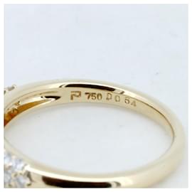 Autre Marque-Diamond Pave Ring K18YG Yellow Gold-Golden