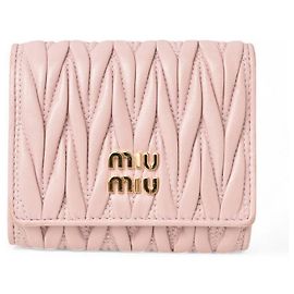 Miu Miu Tri-fold Wallet 5MH033 Pink Pink