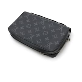 Louis Vuitton-Louis Vuitton Monogram Eclipse Zippy XL Wallet-Black