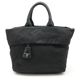Prada Nylon-Leder Tote Bag BN1959 Schwarz