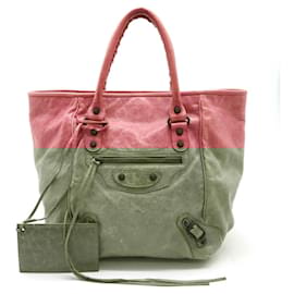 Balenciaga-Balenciaga The Sunday Leather Tote Bag-Pink