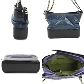 Chanel-Chanel Gabrielle de Chanel Large Hobo Shoulder Bag-Black,Navy blue