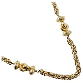 Collana lunga vintage Chanel placcata oro D'oro