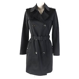 Autre Marque Trench coat in poliestere nero HUGO BOSS 36 Donna Nero