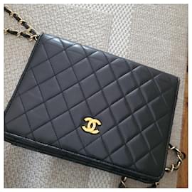 Chanel-Handbags-Black