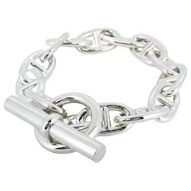 Hermès-Hermes Chaine d'Ancre TGM Silver 925 Men's Bracelet-Other