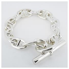 Hermès-Hermes Chaine d'Ancre TGM Silver 925 Men's Bracelet-Other