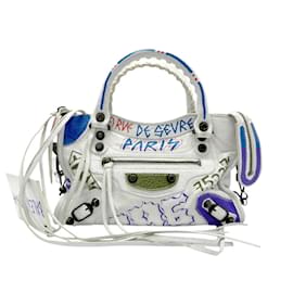 Balenciaga-Balenciaga Classic City Leather Handbag-White,Multiple colors