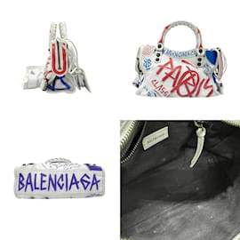 Balenciaga-Balenciaga Classic City Leather Handbag-White,Multiple colors