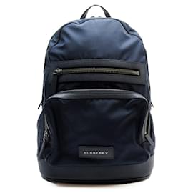 Burberry-Burberry Navy Nylon Backpack-Navy blue