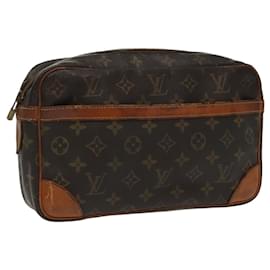 Louis Vuitton-LOUIS VUITTON Monogram Compiegne 28 Clutch Bag M51845 LV Auth 100084-Monogram