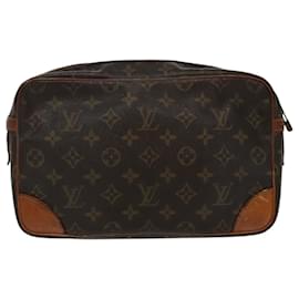 Louis Vuitton-LOUIS VUITTON Monogram Compiegne 28 Clutch Bag M51845 LV Auth 100084-Monogram