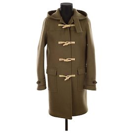 Saint Laurent Wollmantel Khaki