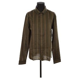 Haider Ackermann Camisa de algodón Caqui