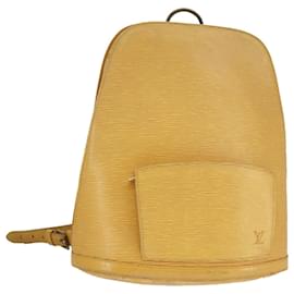 Louis Vuitton-LOUIS VUITTON Epi Gobelins Backpack Yellow M52299 LV Auth 100128-Yellow