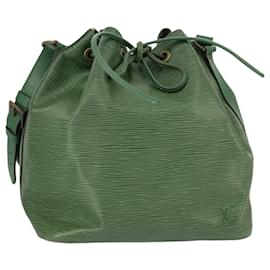 Louis Vuitton-LOUIS VUITTON Epi Petit Noe Shoulder Bag Green M44102 LV Auth 98047-Green