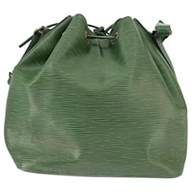 Louis Vuitton-LOUIS VUITTON Epi Petit Noe Shoulder Bag Green M44102 LV Auth 98047-Green
