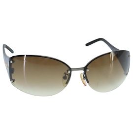 Céline Occhiali da sole CELINE in plastica marrone Auth ar12916 Marrone