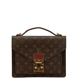 Louis Vuitton-Louis Vuitton Monogram Monceau Handbag-Brown