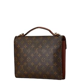 Louis Vuitton-Louis Vuitton Monogram Monceau Handbag-Brown