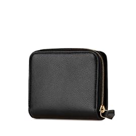 Fendi-Fendi Bi-fold Wallet in Black Leather-Black